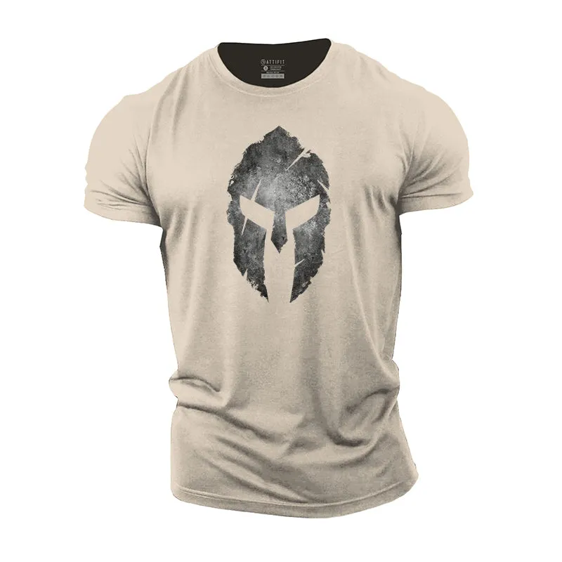 Spartan Warrior Helmet Cotton T-shirt