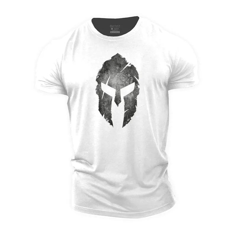 Spartan Warrior Helmet Cotton T-shirt