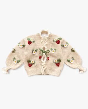 Strawberries Cardigan | Wheat