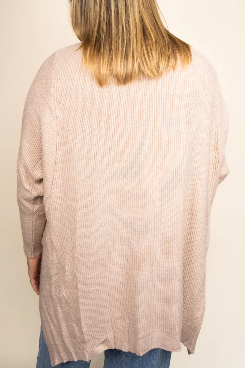 Sweater Weather Knit Pocket Cardigan, Beige