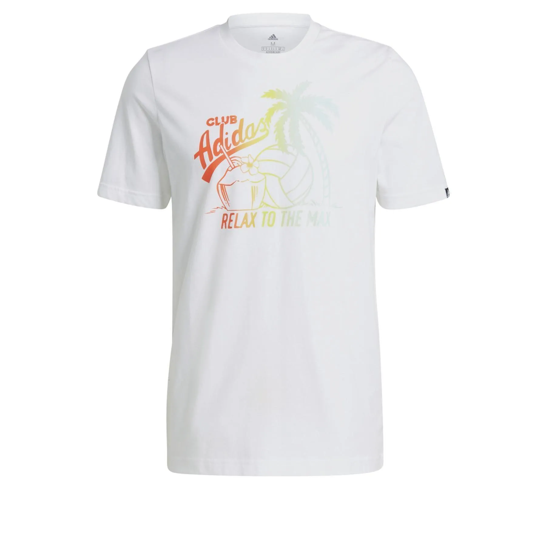 T-SHIRT ADIDAS UOMO MAGLIA PALMS TRAINING FITNESS BIANCA