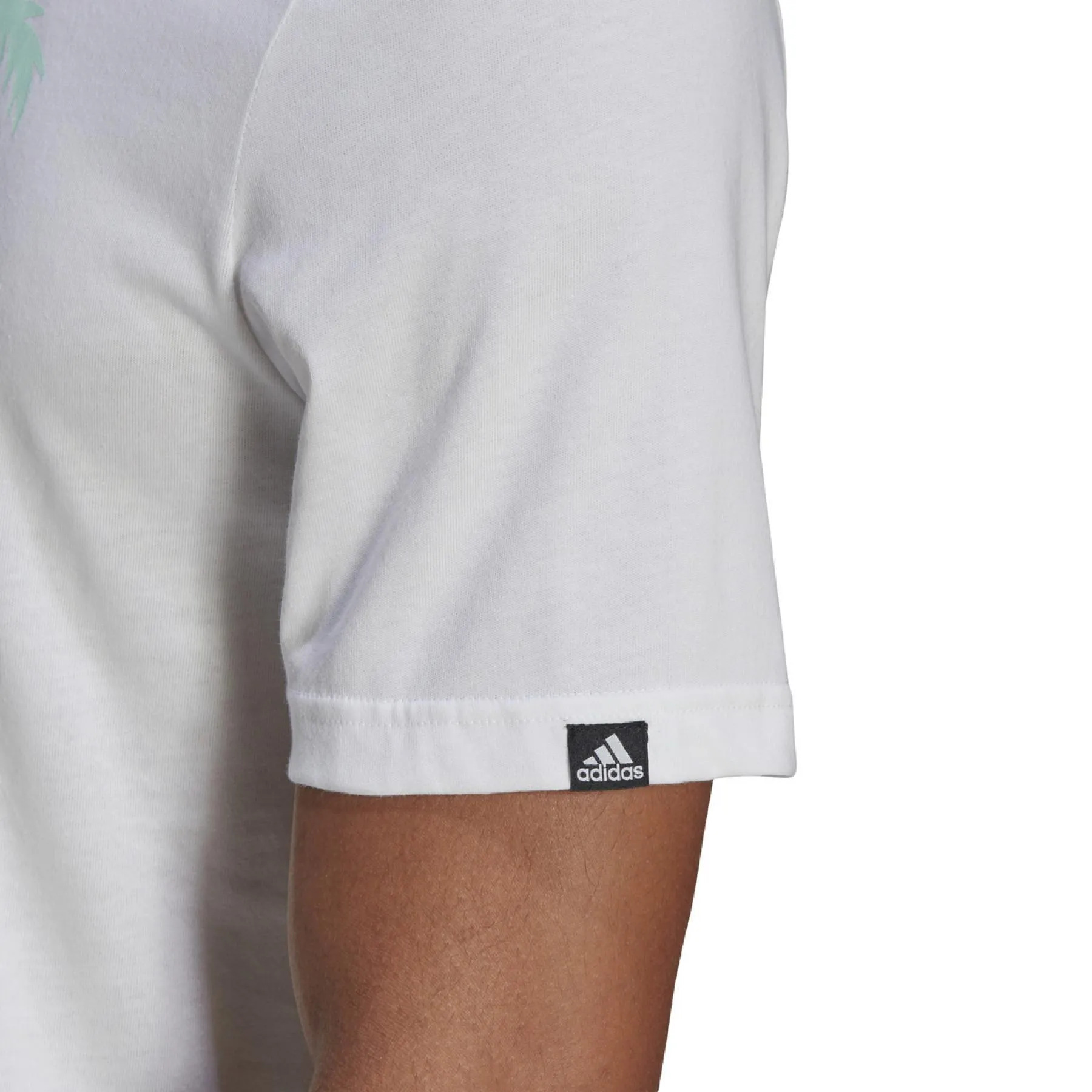 T-SHIRT ADIDAS UOMO MAGLIA PALMS TRAINING FITNESS BIANCA