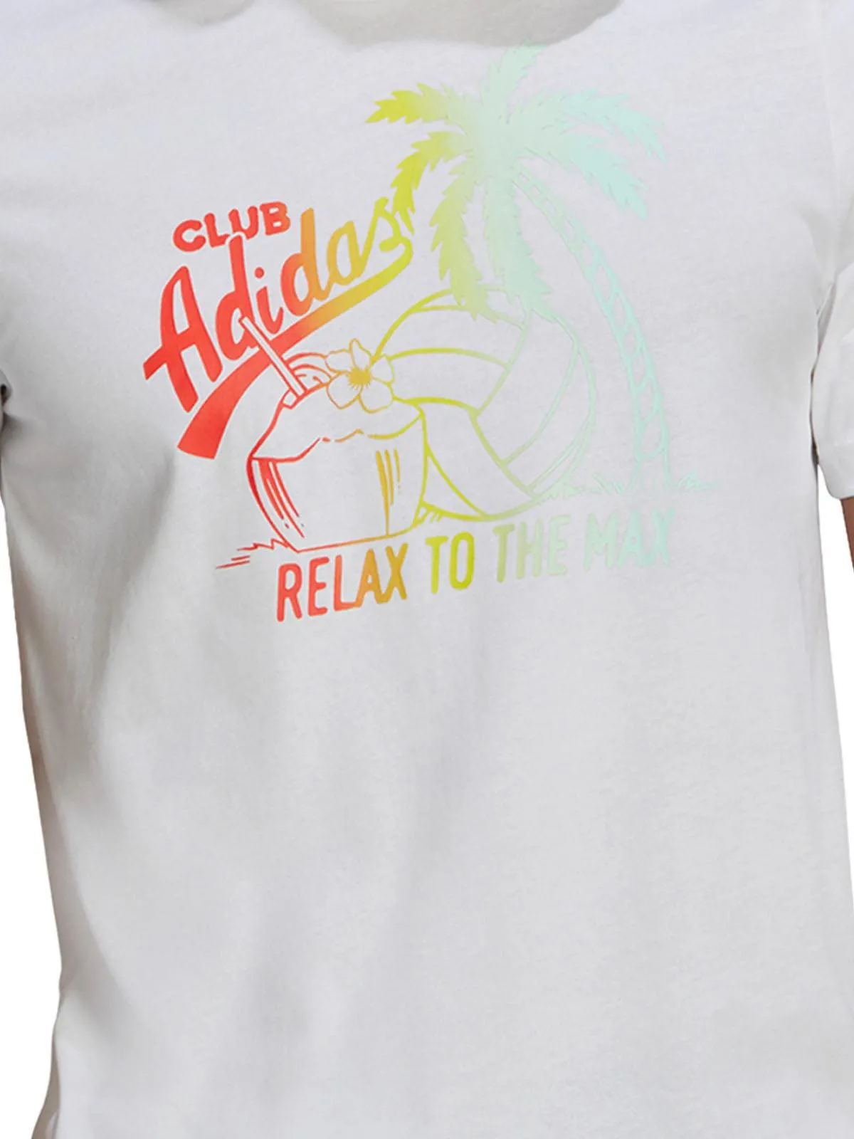 T-SHIRT ADIDAS UOMO MAGLIA PALMS TRAINING FITNESS BIANCA