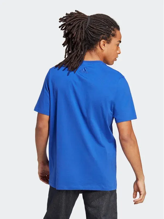 T-SHIRT ADIDAS UOMO MAGLIA TRAINING FITNESS SPORT BLU NAVY