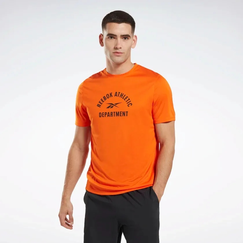 T-SHIRT REEBOK  MAGLIA UOMO TRAINING GRAPHIC ARANCIO