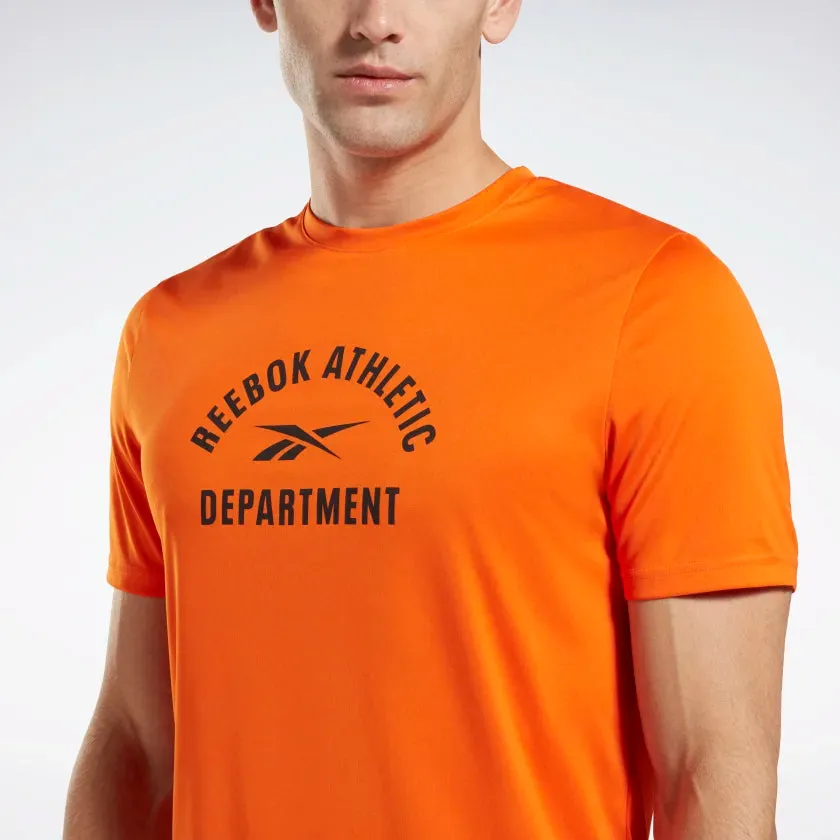 T-SHIRT REEBOK  MAGLIA UOMO TRAINING GRAPHIC ARANCIO
