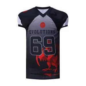Tackle Twill Youth Football Jerseys - Design Rep Team Game American Youth Football Uniforms by ZAB - Model AFU-18