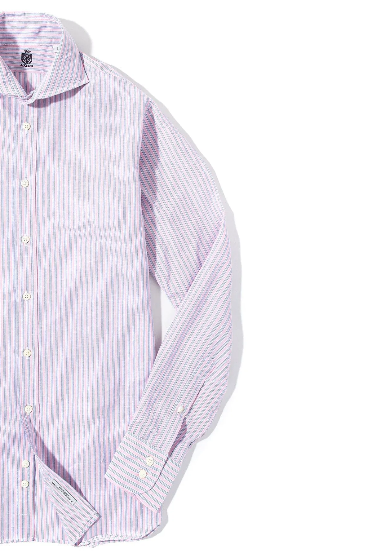 Taycan Cotton Linen Shirt in Pink