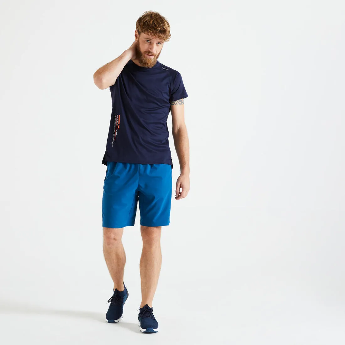 Technical Fitness T-Shirt - Grey Print/Camouflage/Khaki