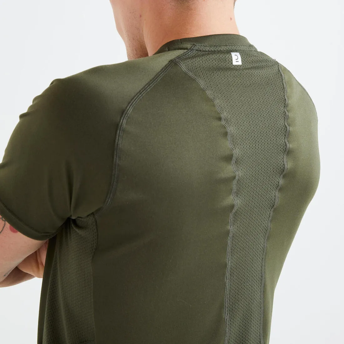 Technical Fitness T-Shirt - Grey Print/Camouflage/Khaki