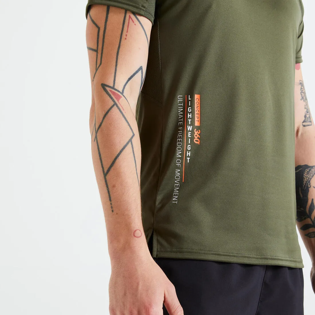 Technical Fitness T-Shirt - Grey Print/Camouflage/Khaki