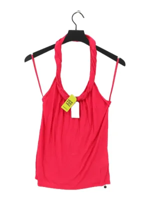 Ted Baker Women's T-Shirt UK 8 Pink Lyocell Modal with Silk