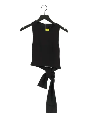 Tibi Women's T-Shirt UK 4 Black Polyamide with Other, Silk