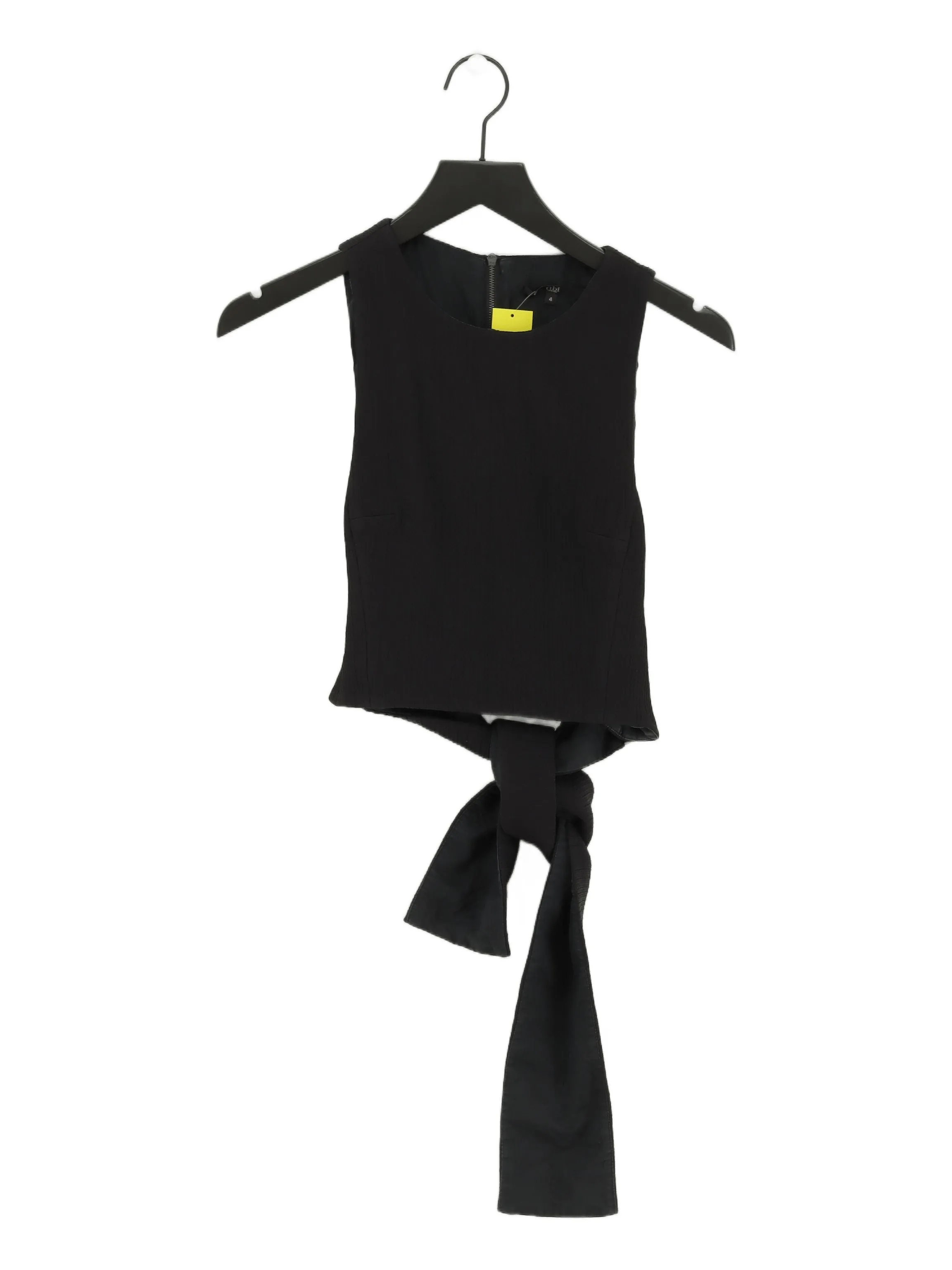 Tibi Women's T-Shirt UK 4 Black Polyamide with Other, Silk