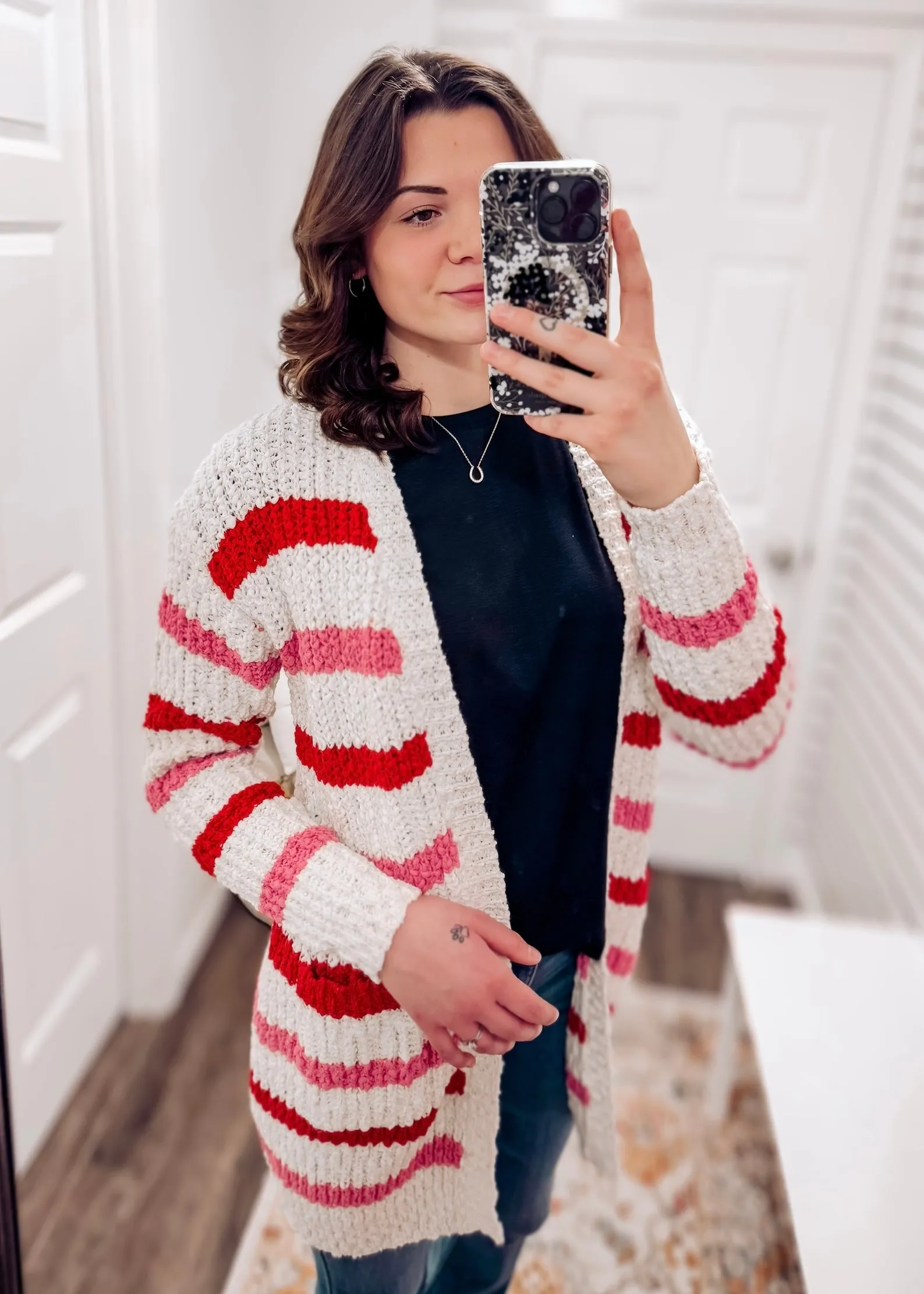 Valentine Stripe Cardigan