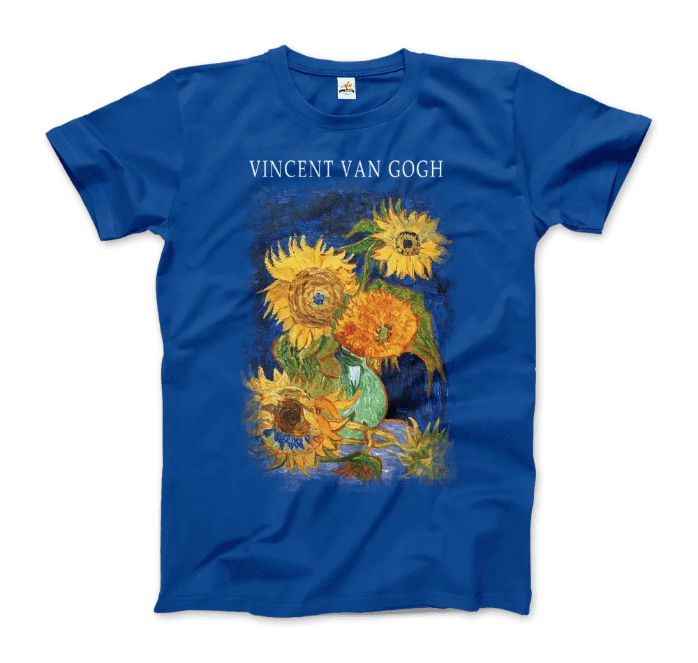 Van Gogh Five Sunflowers 1888, Artwork T-Shirt- 5 Colors