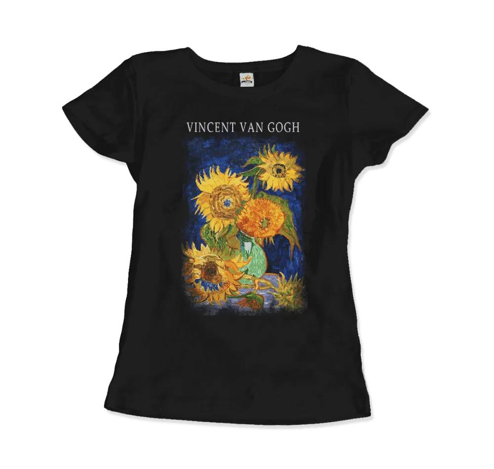 Van Gogh Five Sunflowers 1888, Artwork T-Shirt- 5 Colors