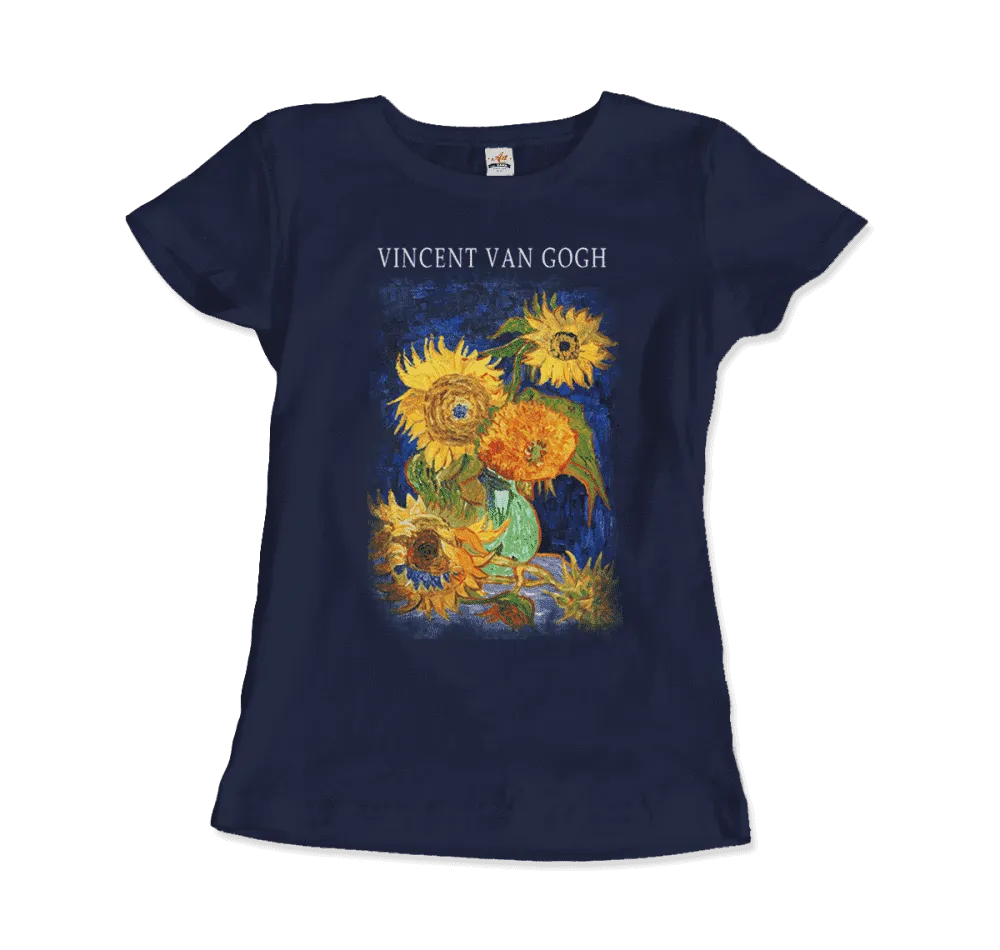 Van Gogh Five Sunflowers 1888, Artwork T-Shirt- 5 Colors
