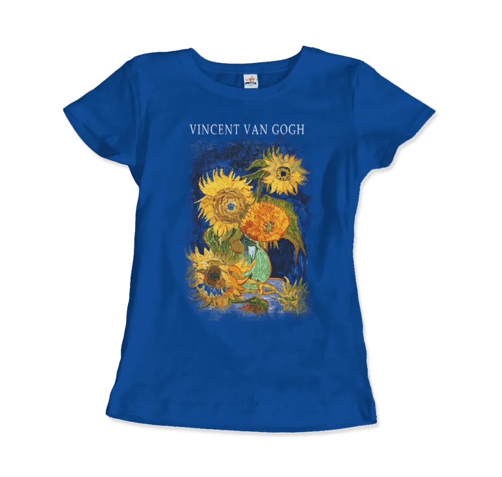 Van Gogh Five Sunflowers 1888, Artwork T-Shirt- 5 Colors