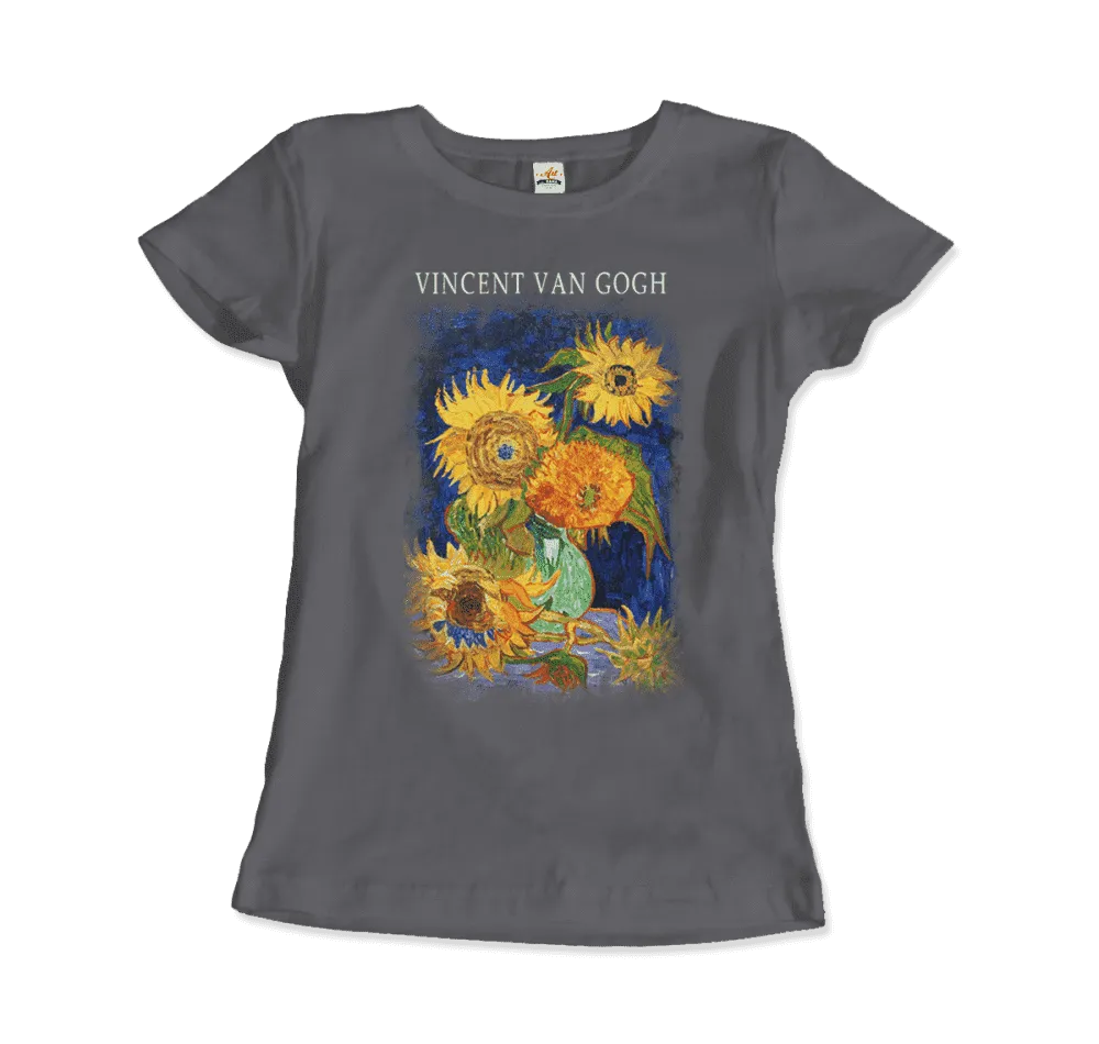 Van Gogh Five Sunflowers 1888, Artwork T-Shirt- 5 Colors