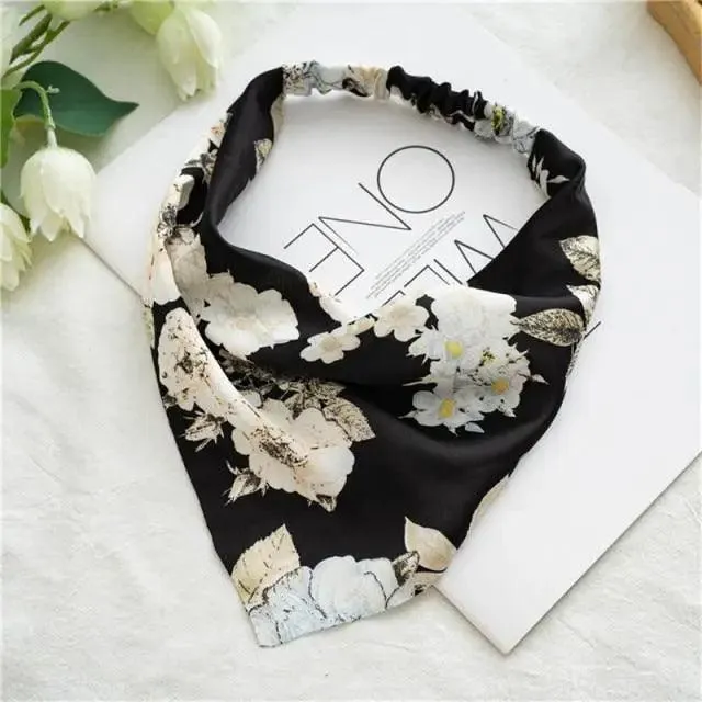 Vintage Style Women's Bandana Hair Band Scarf Print Paisley Bandanas Headwear Wrist Head Wrap Hair Scarf Headwear Hair Accessories Gifts
