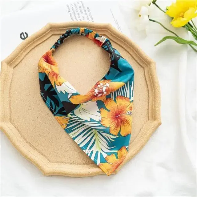 Vintage Style Women's Bandana Hair Band Scarf Print Paisley Bandanas Headwear Wrist Head Wrap Hair Scarf Headwear Hair Accessories Gifts
