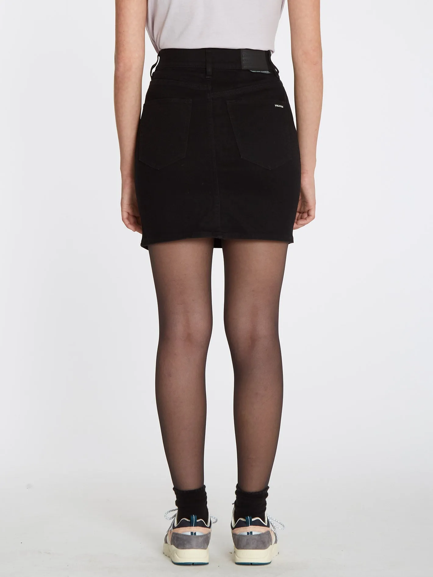 Weellow Denim Skirt - BLACK OUT