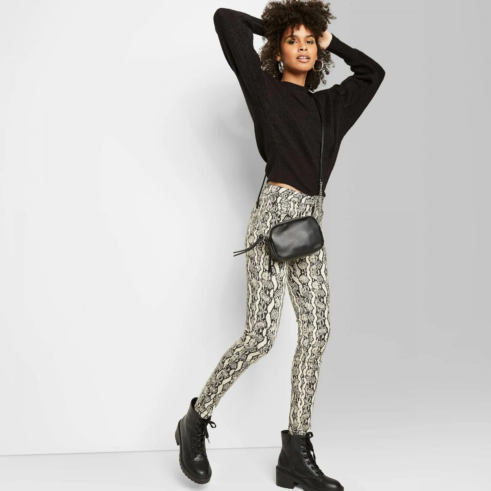 Wild Fable Women's Voluminous Crewneck Sweater