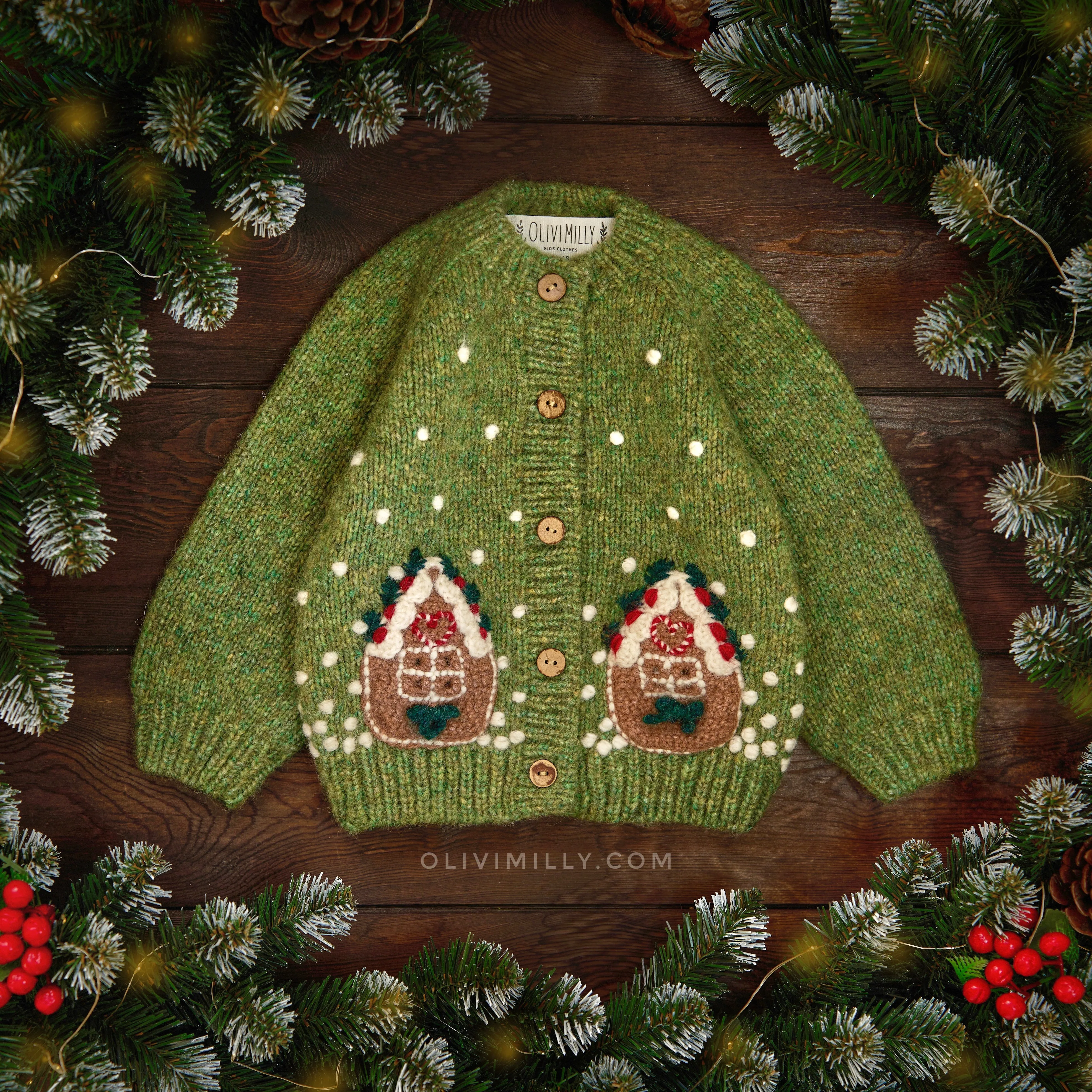 Winter Fairy Tale cardigan | in stock (12-18m)
