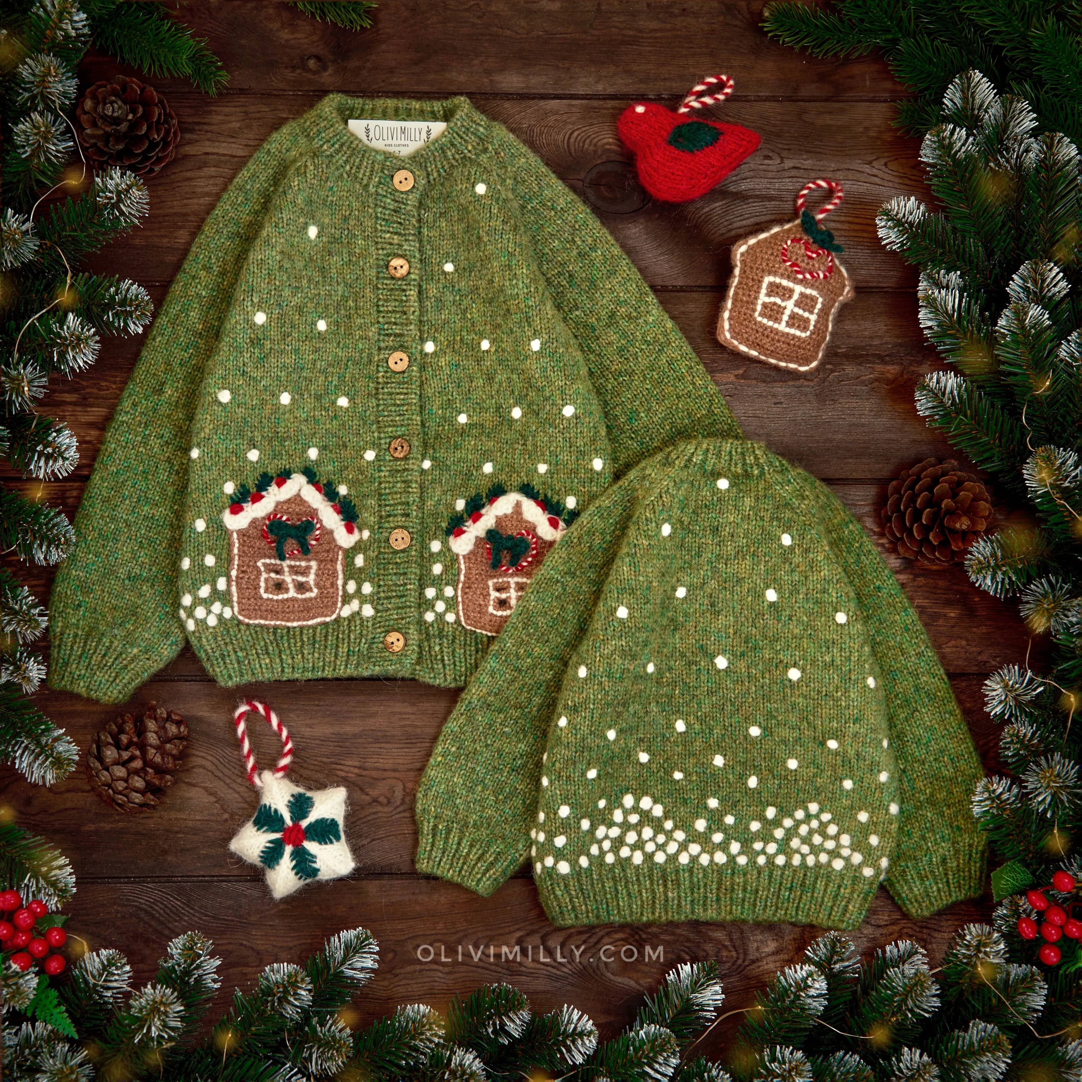 Winter Fairy Tale cardigan | in stock (12-18m)