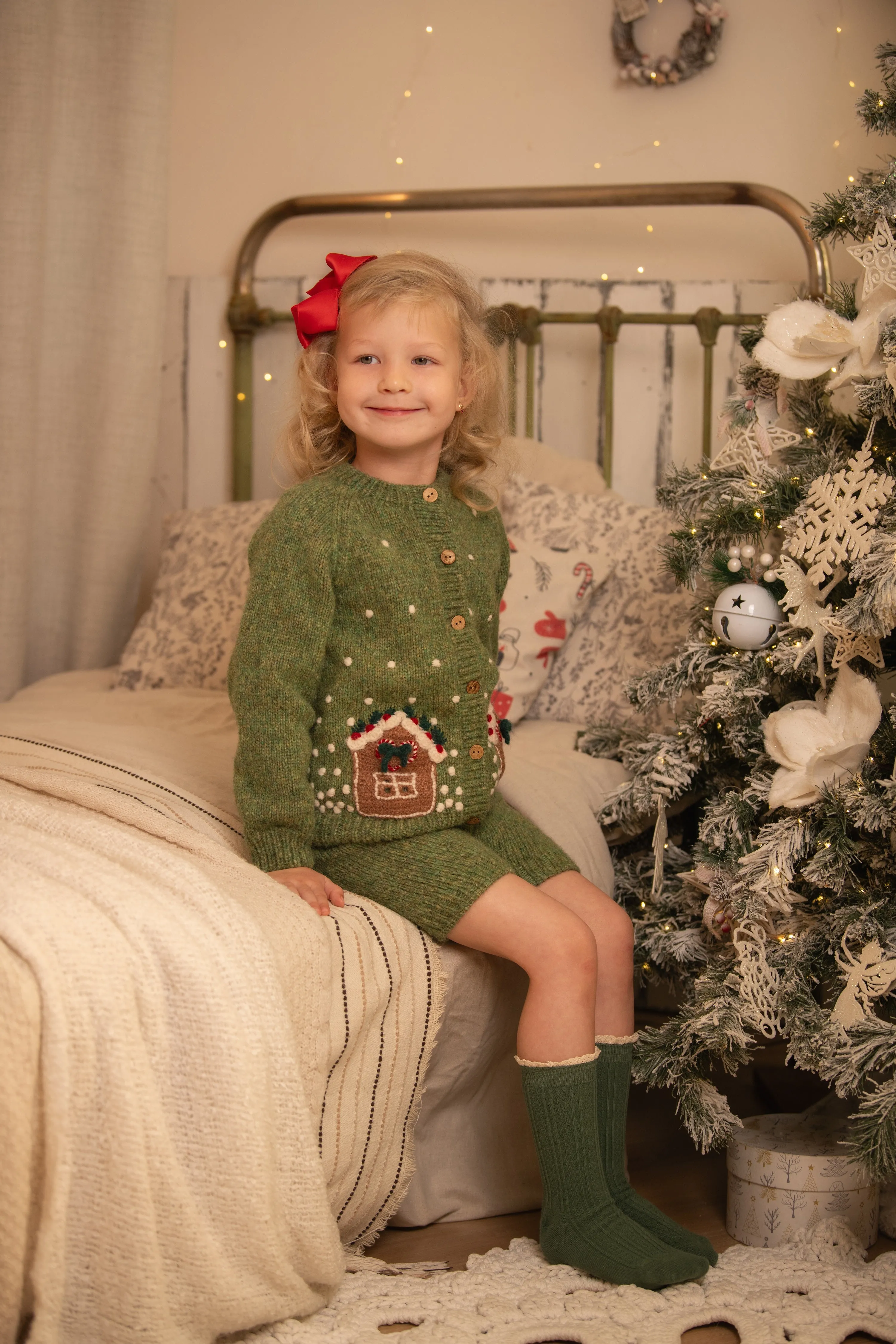 Winter Fairy Tale cardigan | in stock (12-18m)