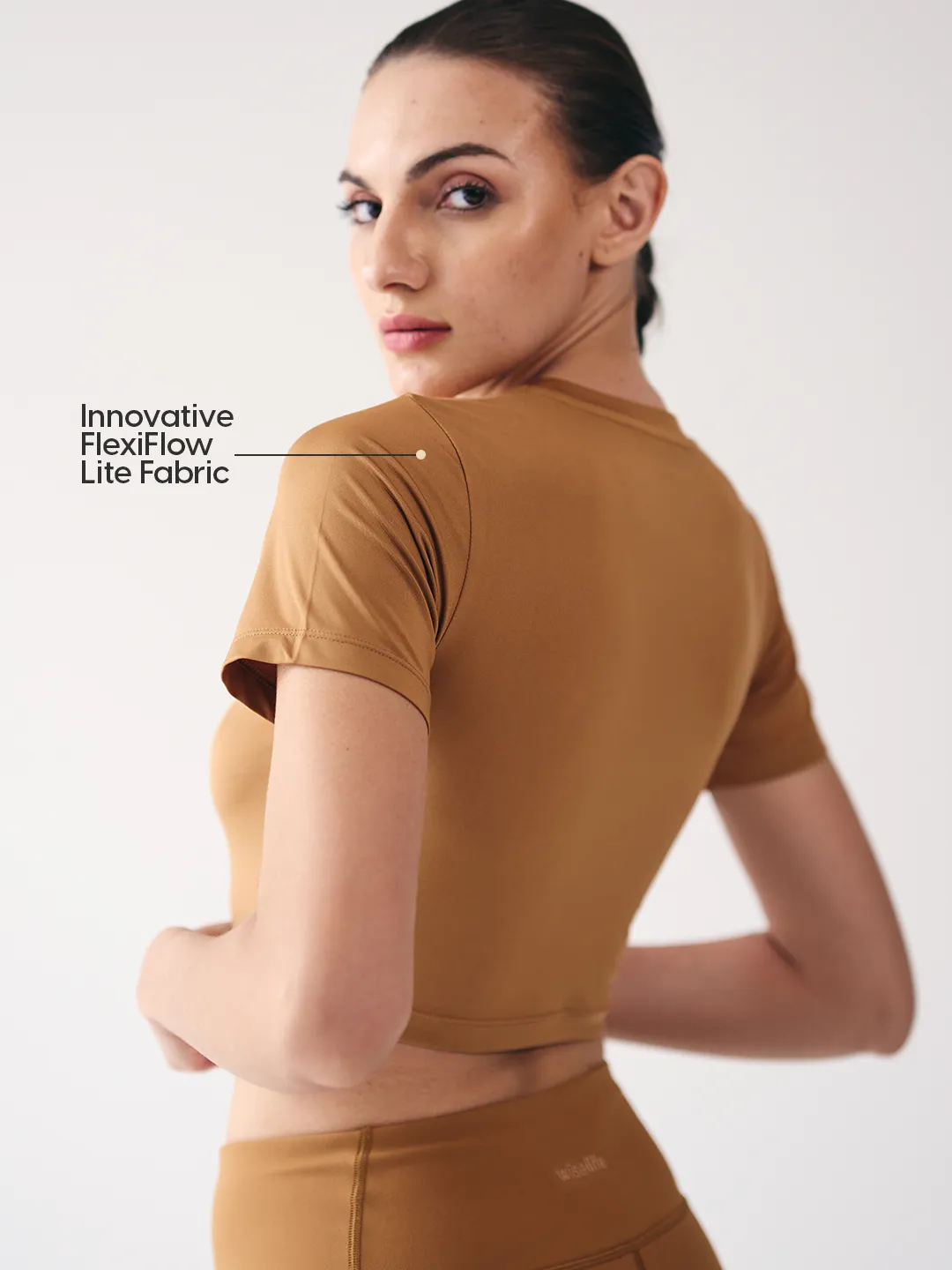 Wise Active Crop Top (Brown)