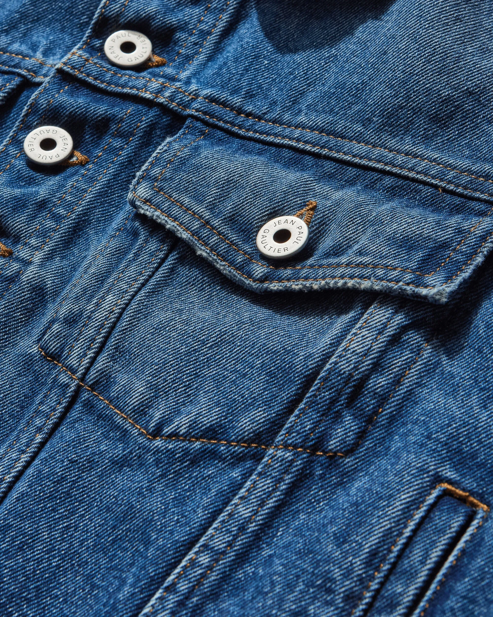 Women's Buttoned Denim Jacket Blue