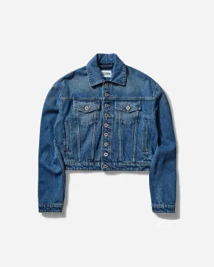 Women's Buttoned Denim Jacket Blue