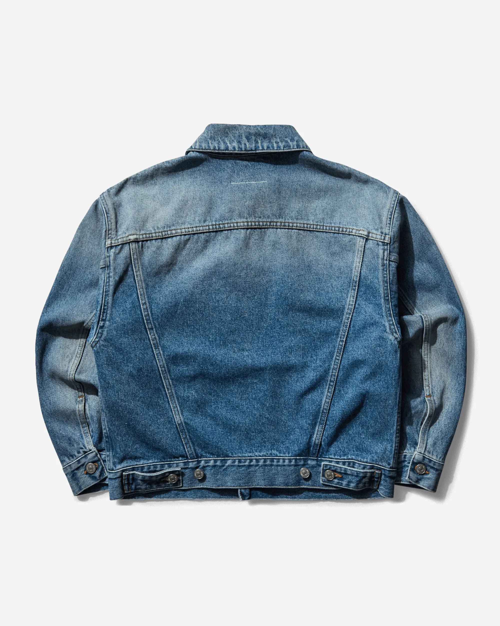 Women's Deconstructed Denim Jacket Medium Blue