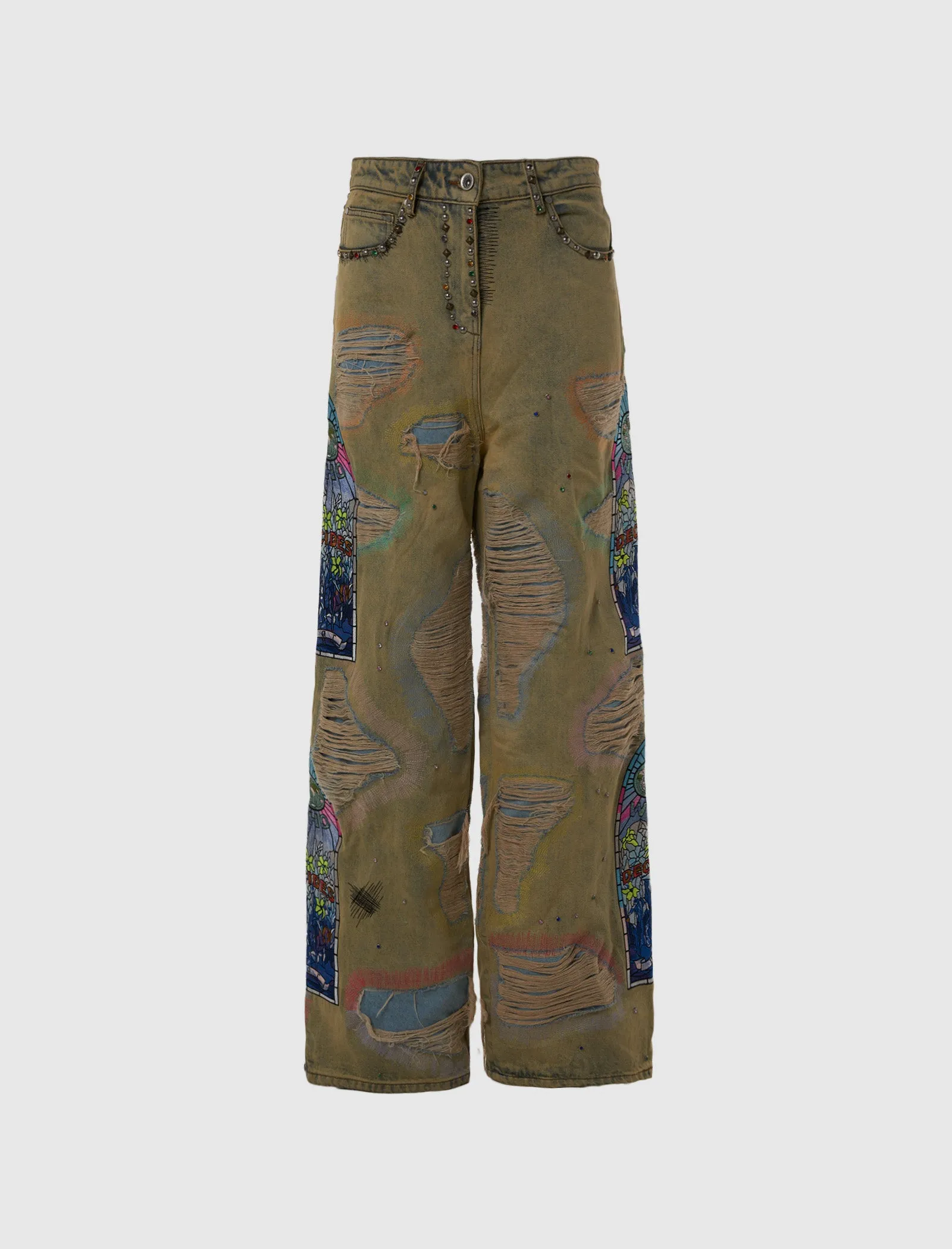 WOMEN'S EMBROIDERED DENIM