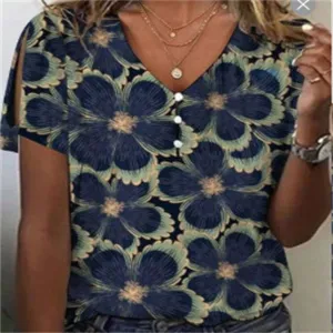 Women's Ethnic Geometric Painting Harajuku T-shirt