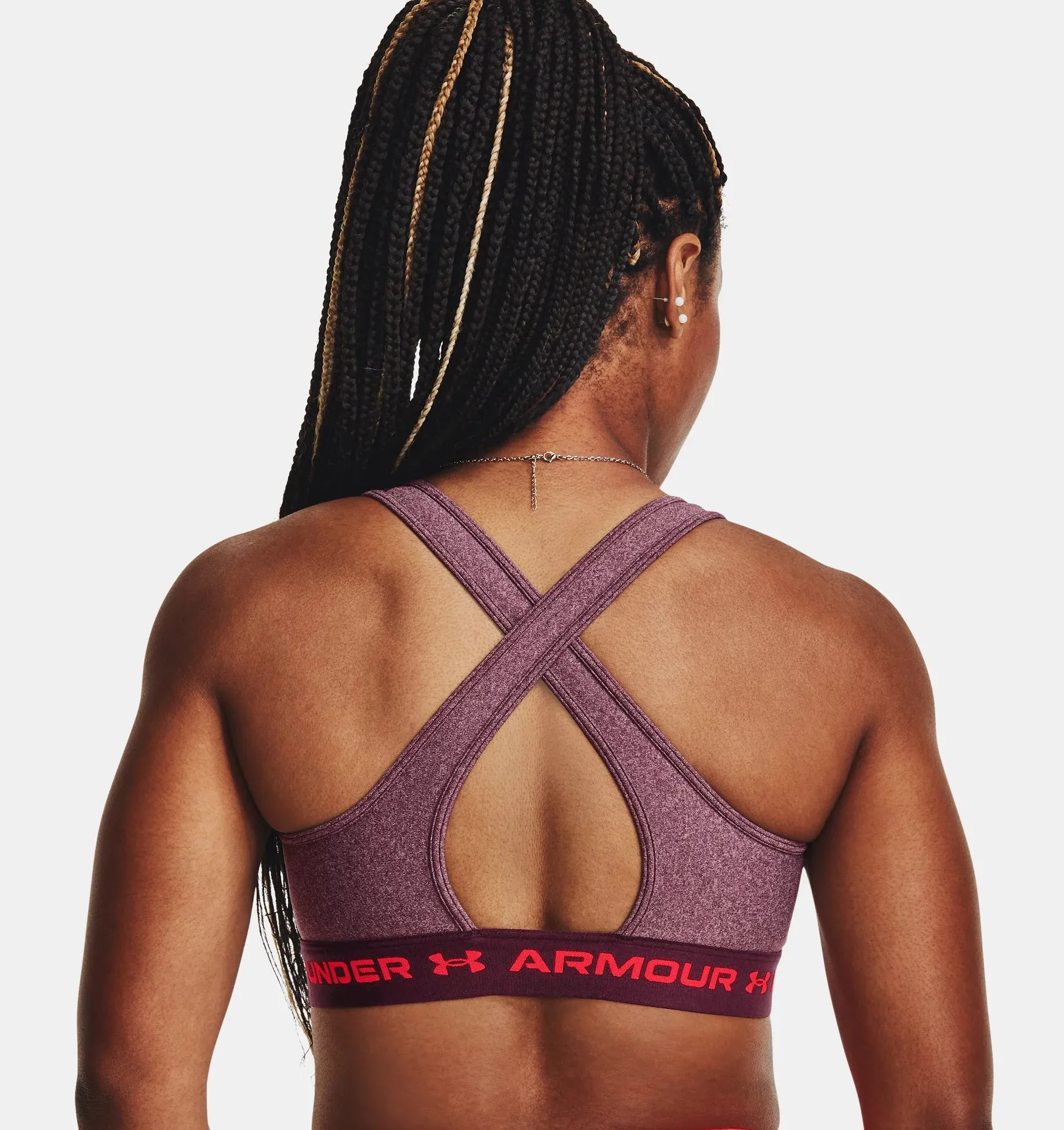 Women's Mid Crossback Heather Sports Bra