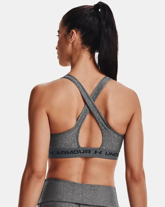 Women's Mid Crossback Heather Sports Bra