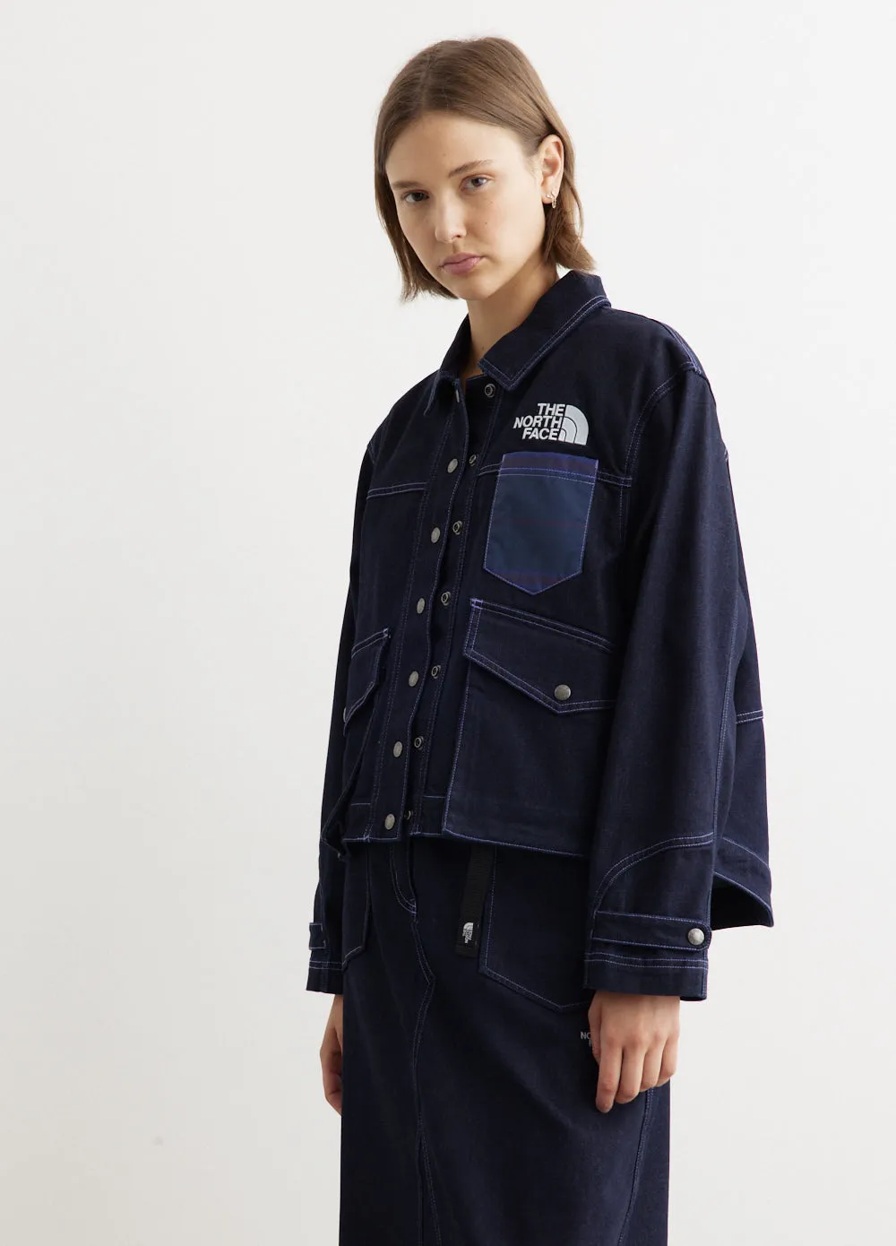 Women's Piecework Denim Jacket