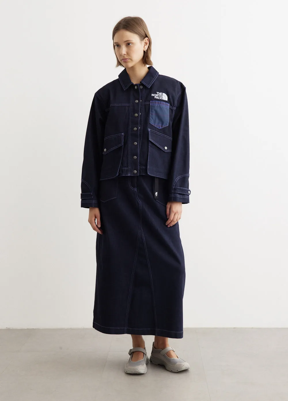 Women's Piecework Denim Jacket