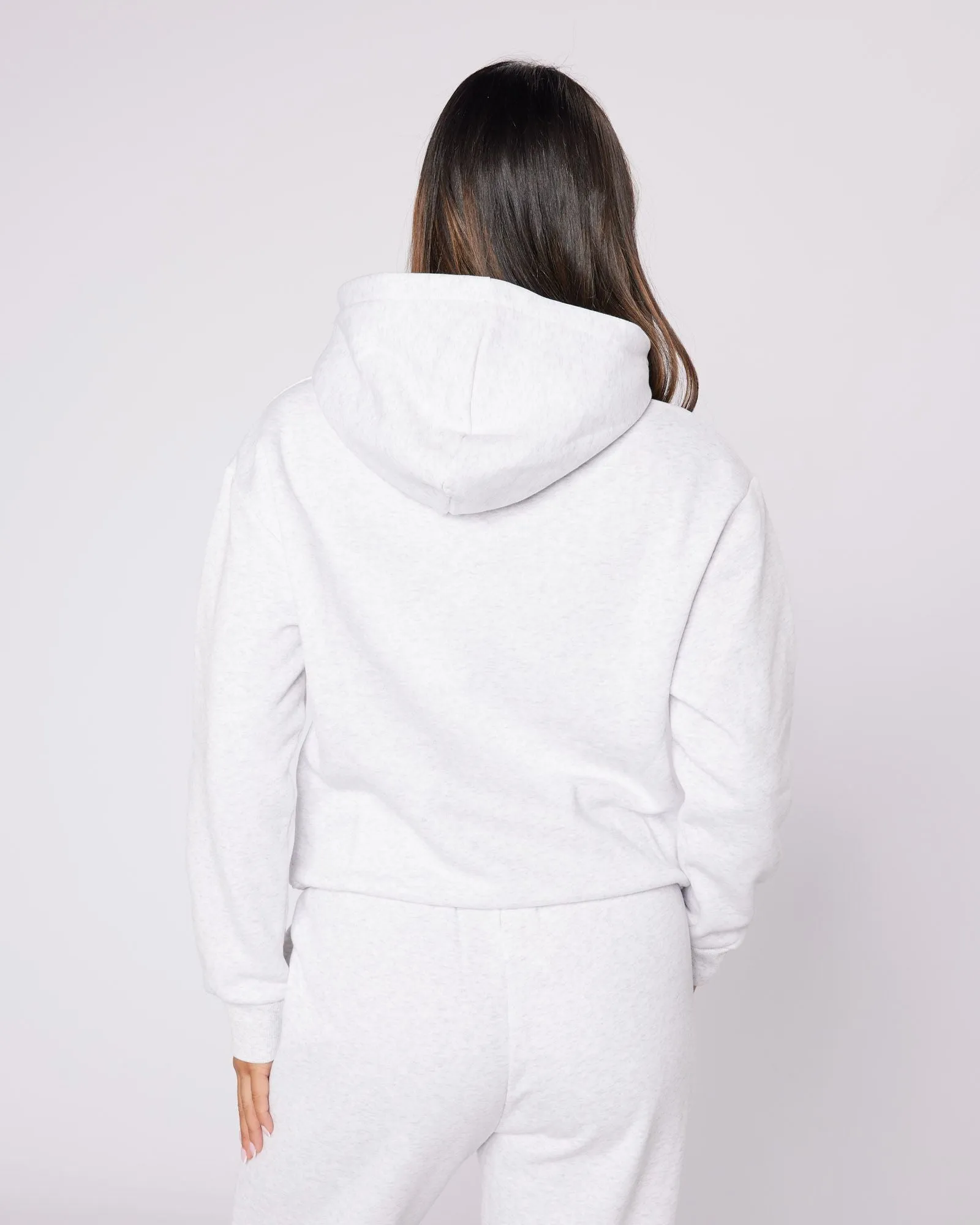 Womens Snow Marl OG Denim Hoodie