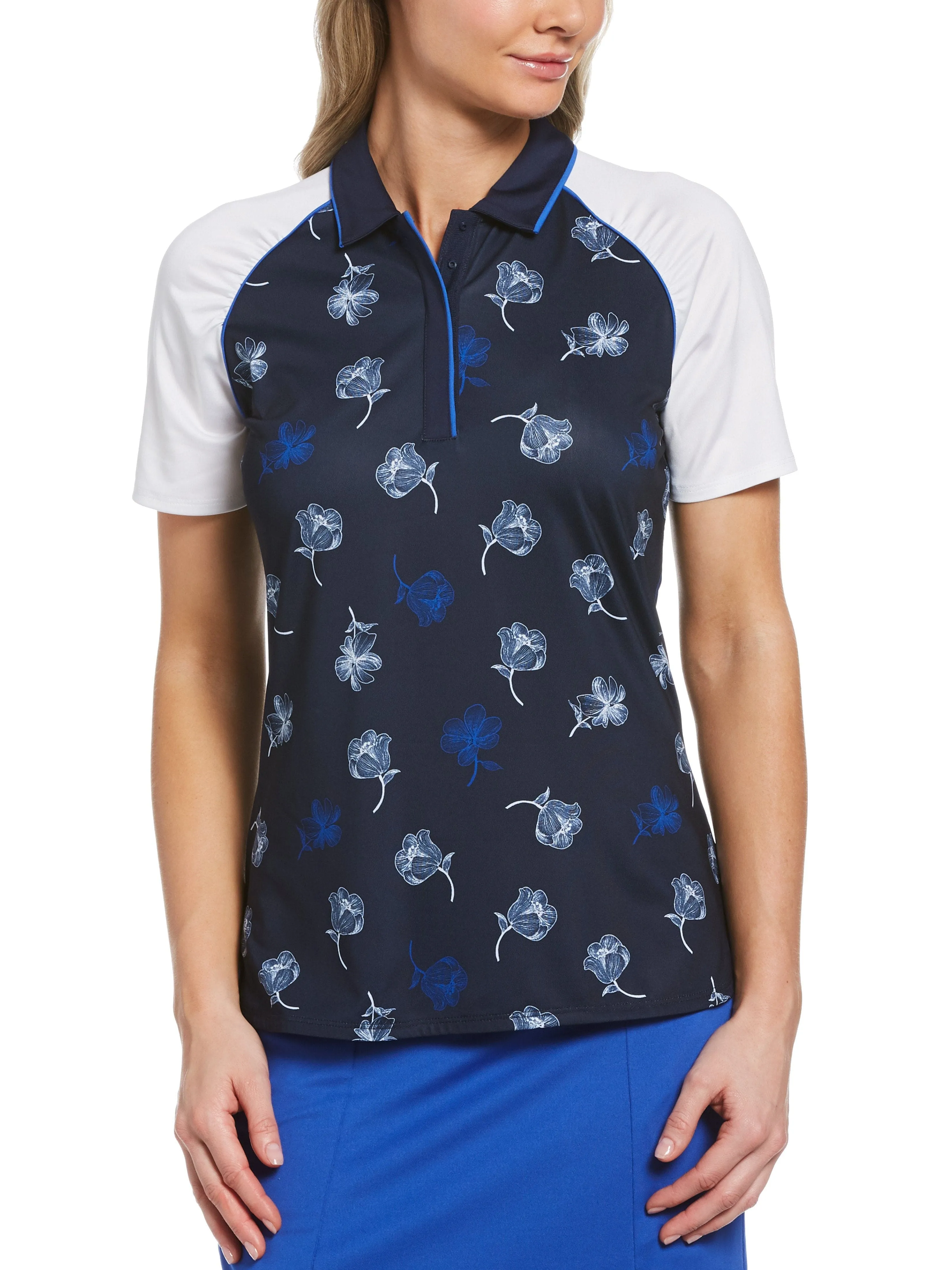 Womens Swing Tech™ Floral Print Polo