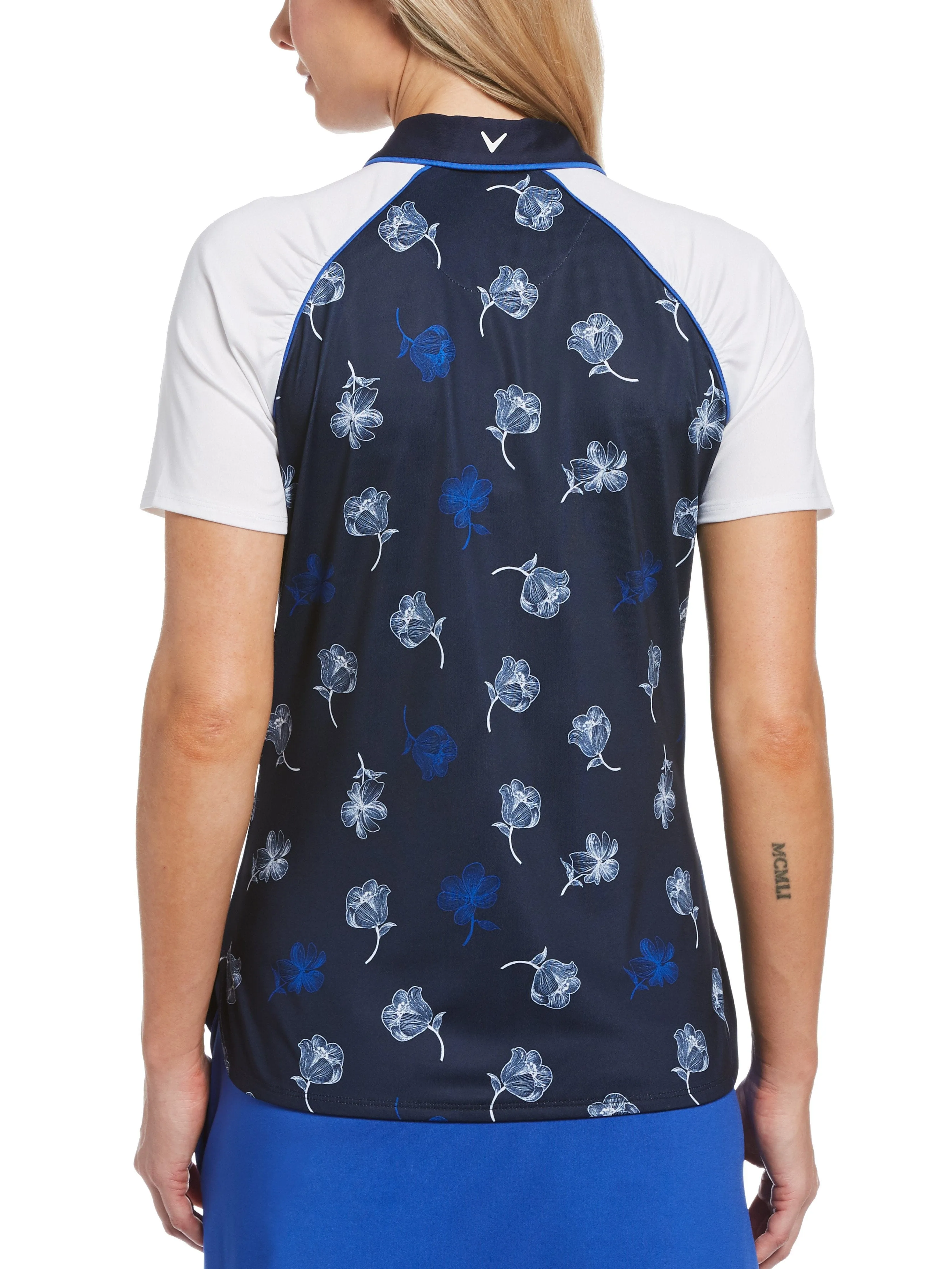 Womens Swing Tech™ Floral Print Polo