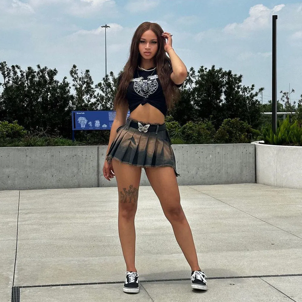 Women's Vintage Street Trendy Denim Skirt