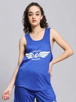 Women's WD Wings Gym T-Shirt (Royal Blue)