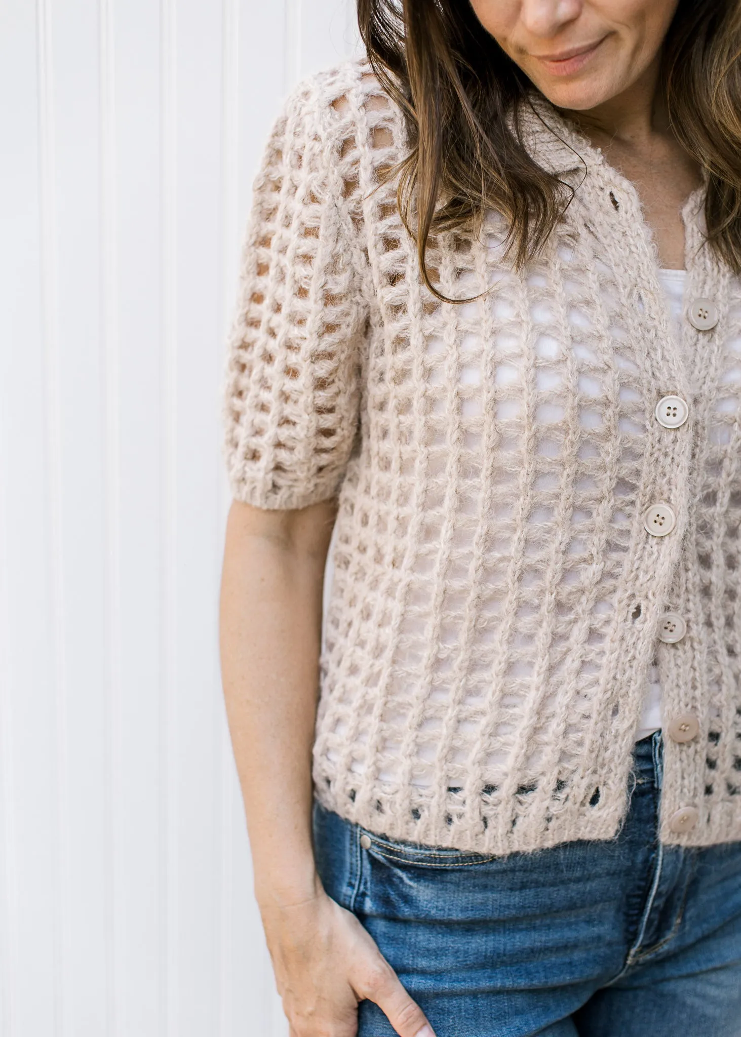 XZ Transitions Crocheted Cardigan