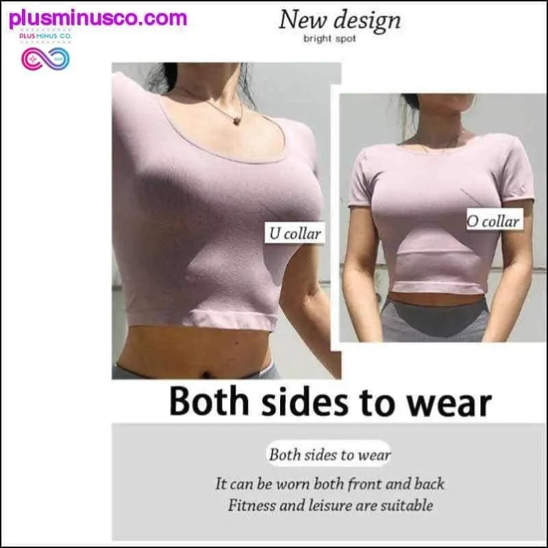 Yoga Top Seamless Cotton Short Sleeve yoga/Sport Tee Shirt