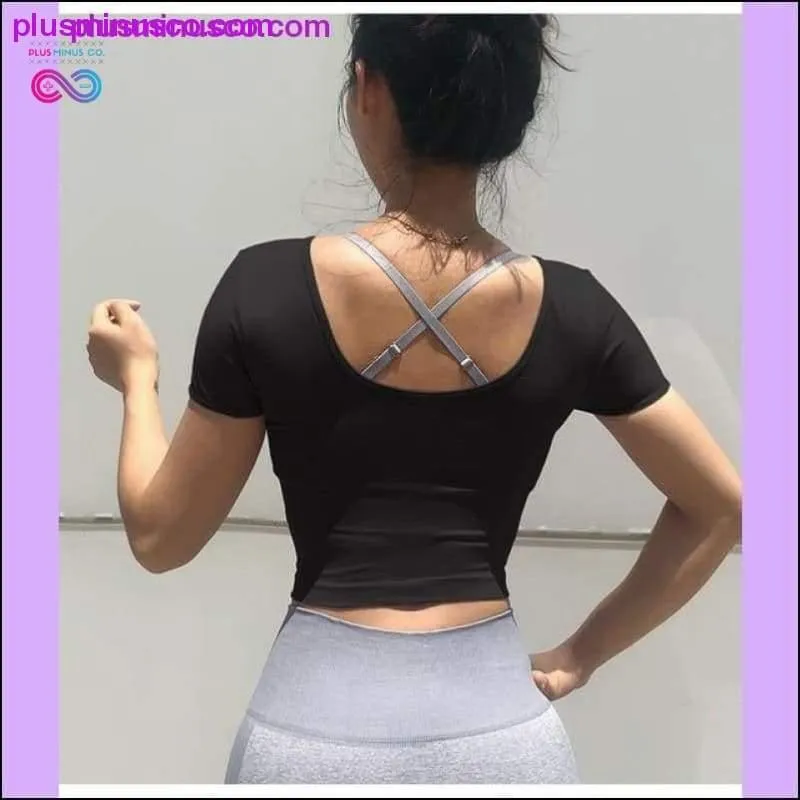 Yoga Top Seamless Cotton Short Sleeve yoga/Sport Tee Shirt